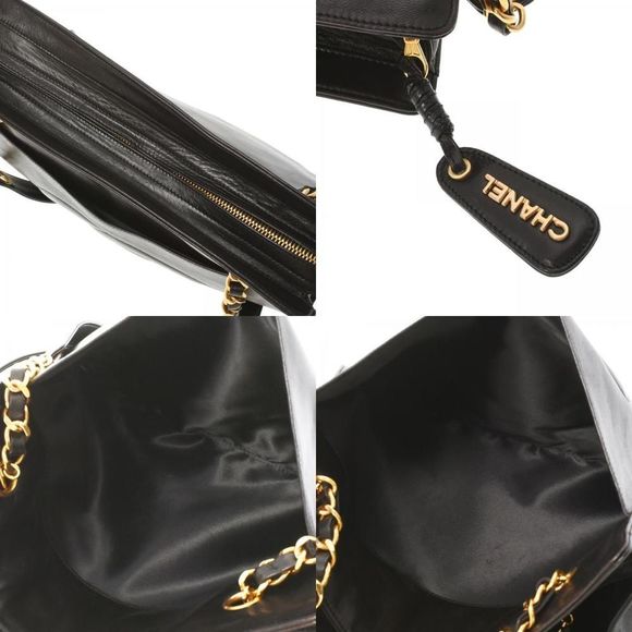 Chanel Chain Shoulder Gold Metal Fittings Lambskin Black - Picture 7 of 8